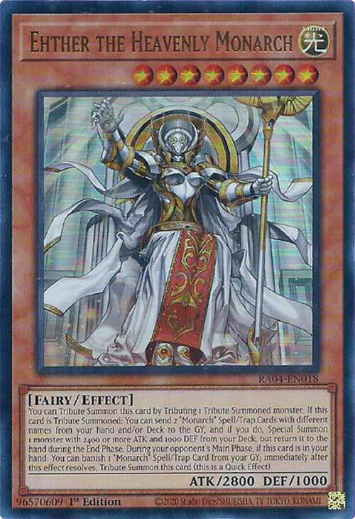 Ehther the Heavenly Monarch [RA04-EN018] Ultra Rare | Gaming Infinity