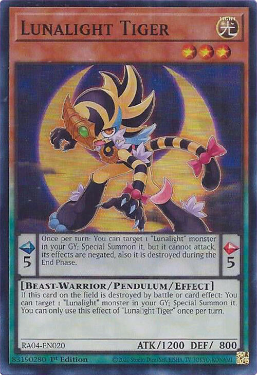 Lunalight Tiger [RA04-EN020] Super Rare | Gaming Infinity