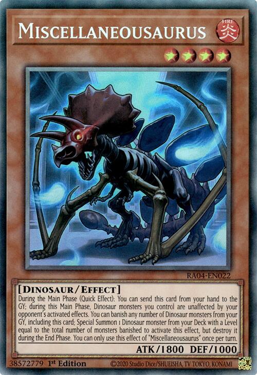 Miscellaneousaurus [RA04-EN022] Prismatic Collector's Rare | Gaming Infinity