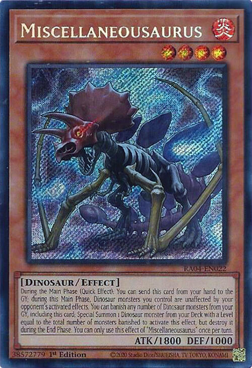 Miscellaneousaurus [RA04-EN022] Secret Rare | Gaming Infinity