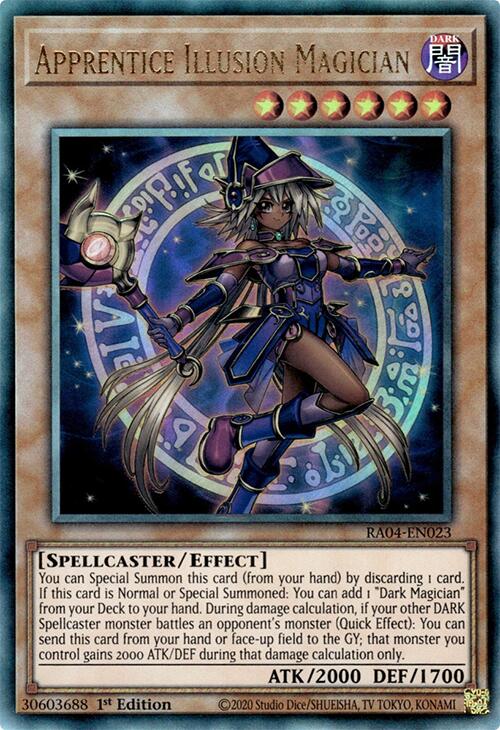 Apprentice Illusion Magician [RA04-EN023] Prismatic Ultimate Rare | Gaming Infinity