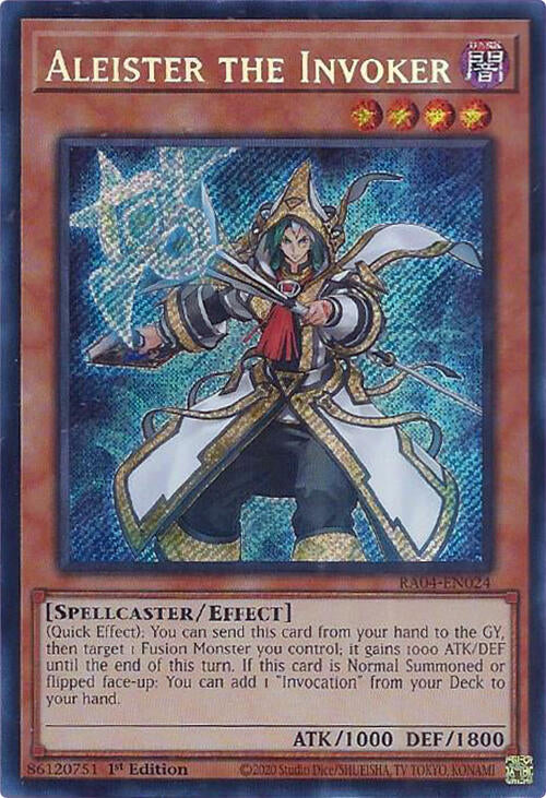 Aleister the Invoker (Alternate Art) [RA04-EN024] Secret Rare | Gaming Infinity