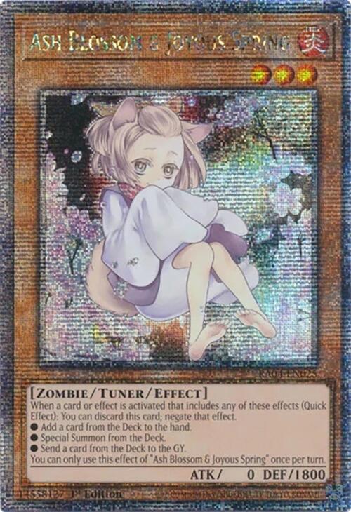 Ash Blossom & Joyous Spring (Alternate Art) [RA04-EN025] Quarter Century Secret Rare | Gaming Infinity