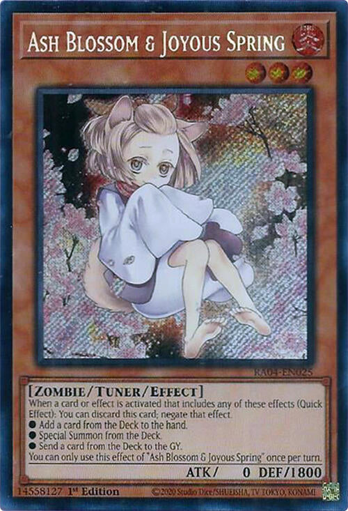 Ash Blossom & Joyous Spring (Alternate Art) [RA04-EN025] Secret Rare | Gaming Infinity