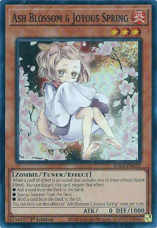 Ash Blossom & Joyous Spring (Alternate Art) [RA04-EN025] Super Rare | Gaming Infinity