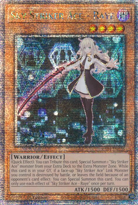 Sky Striker Ace - Raye [RA04-EN026] Quarter Century Secret Rare | Gaming Infinity