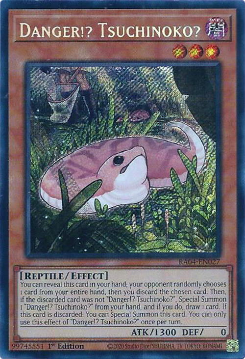 Danger!? Tsuchinoko? [RA04-EN027] Secret Rare | Gaming Infinity