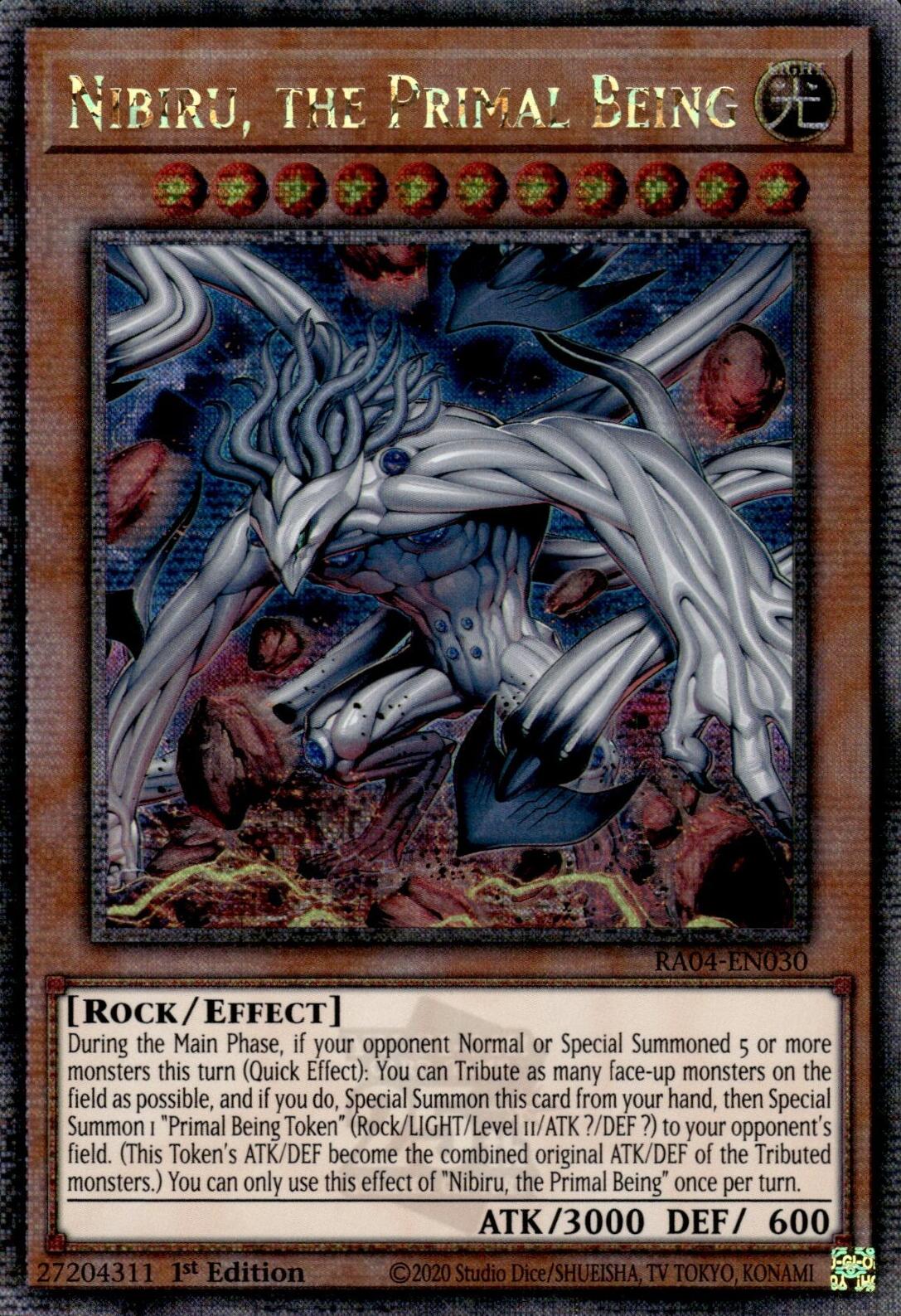 Nibiru, the Primal Being (New Art) [RA04-EN030] Quarter Century Secret Rare | Gaming Infinity