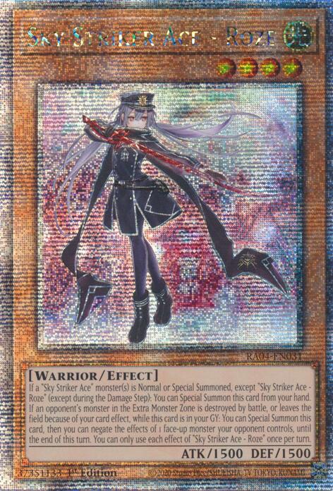 Sky Striker Ace - Roze [RA04-EN031] Quarter Century Secret Rare | Gaming Infinity