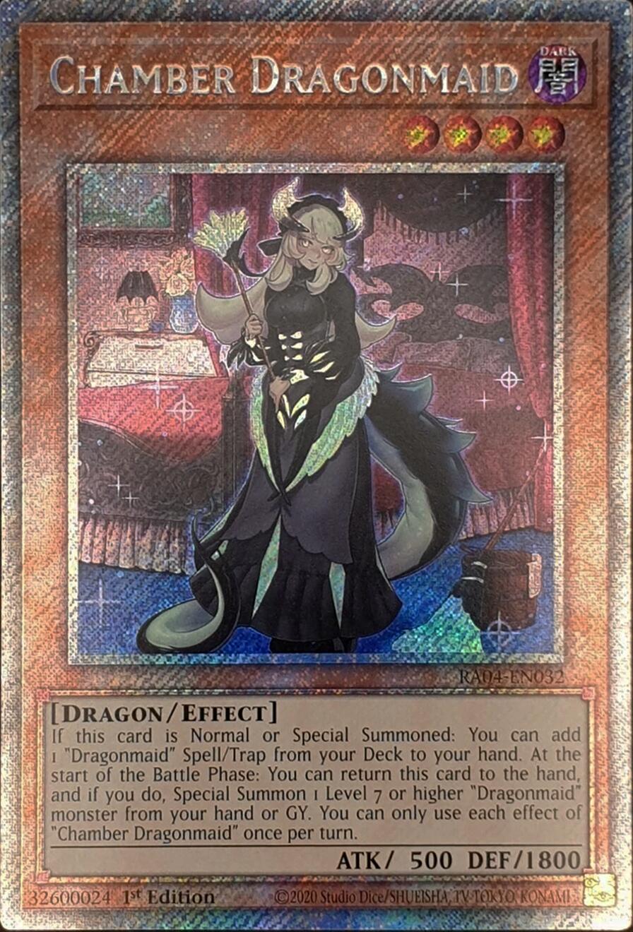Chamber Dragonmaid [RA04-EN032] Platinum Secret Rare | Gaming Infinity