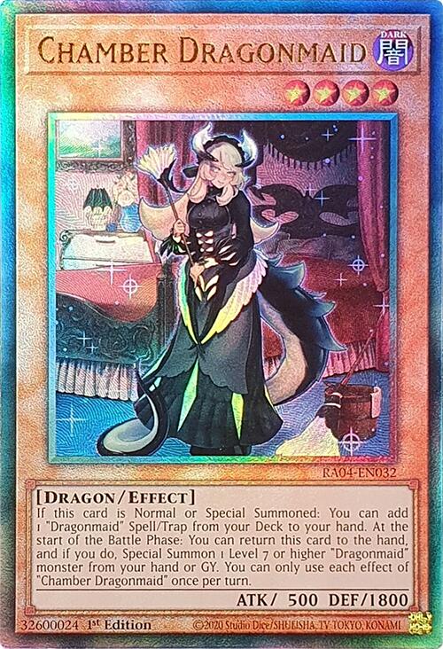 Chamber Dragonmaid [RA04-EN032] Prismatic Ultimate Rare | Gaming Infinity