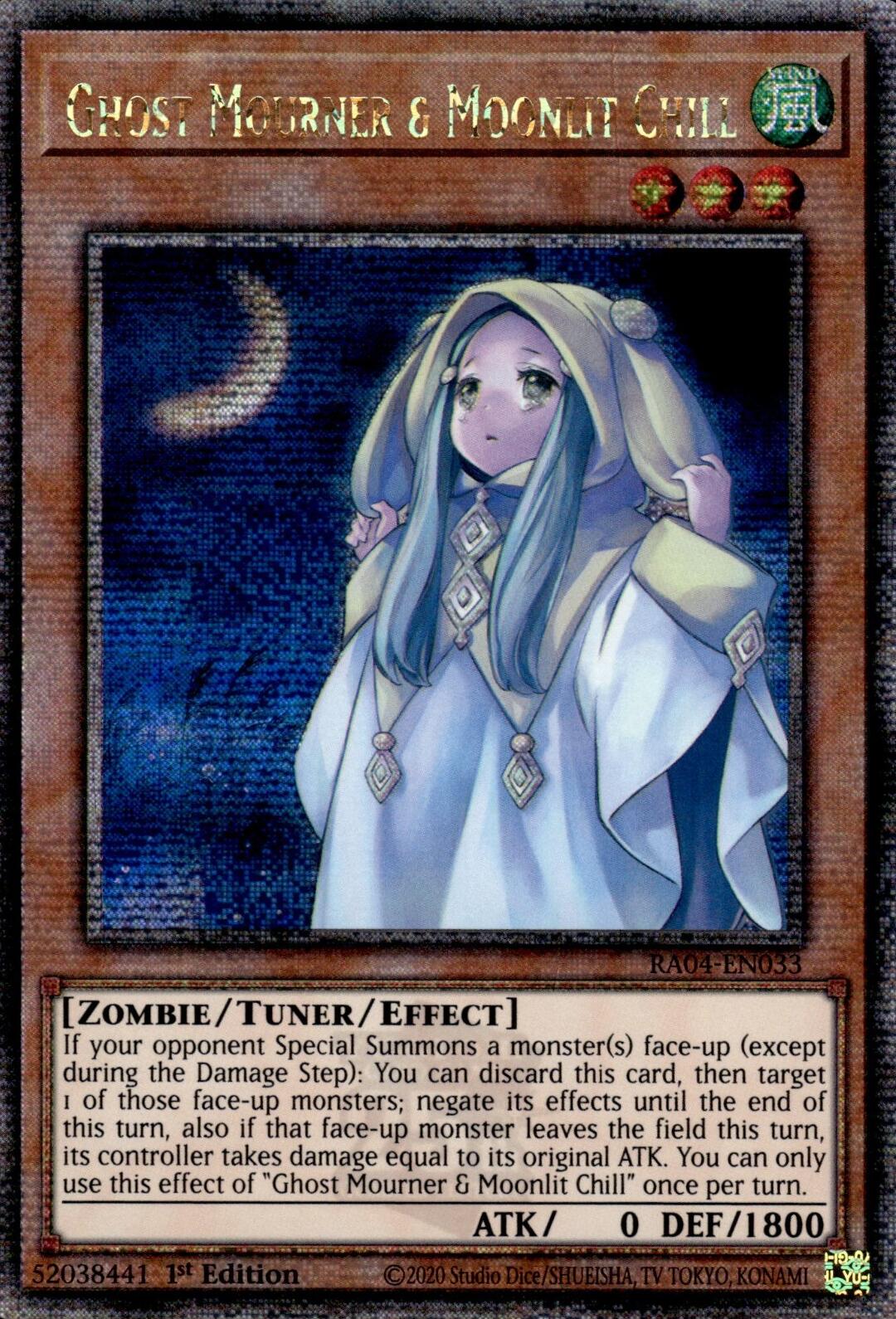 Ghost Mourner & Moonlit Chill [RA04-EN033] Quarter Century Secret Rare | Gaming Infinity