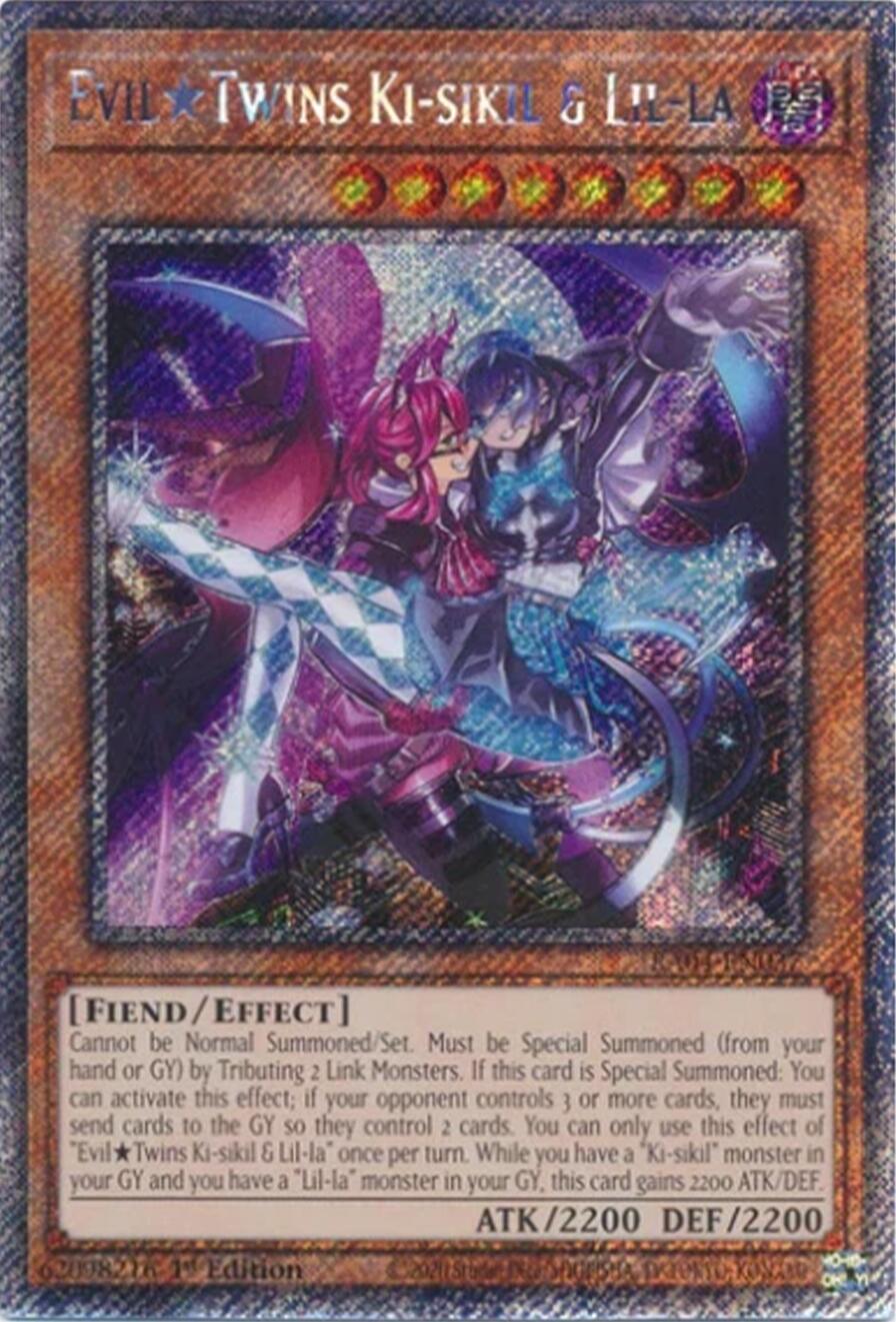 EvilTwins Ki-sikil & Lil-la [RA04-EN037] Platinum Secret Rare | Gaming Infinity