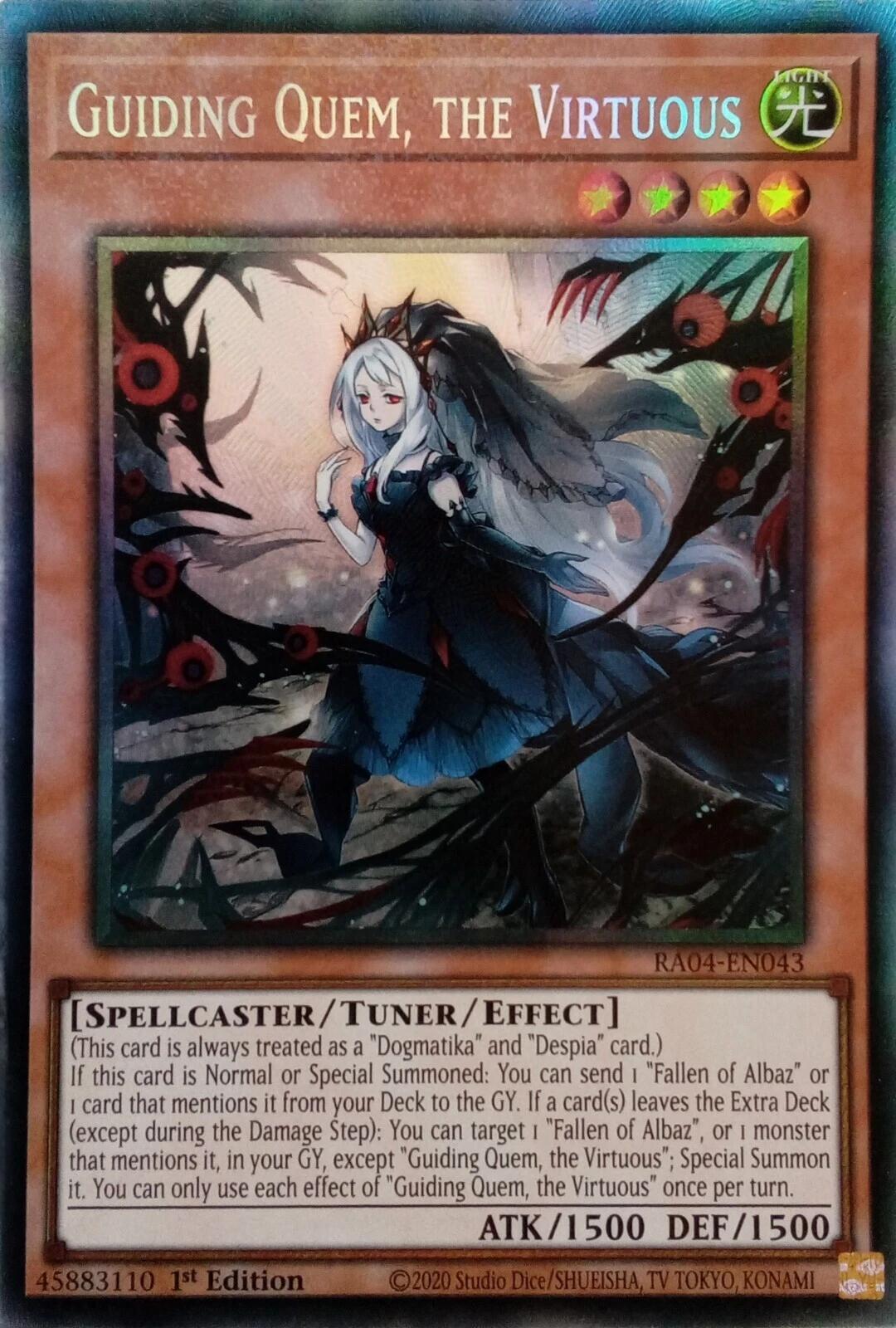 Guiding Quem, the Virtuous [RA04-EN043] Prismatic Collector's Rare | Gaming Infinity