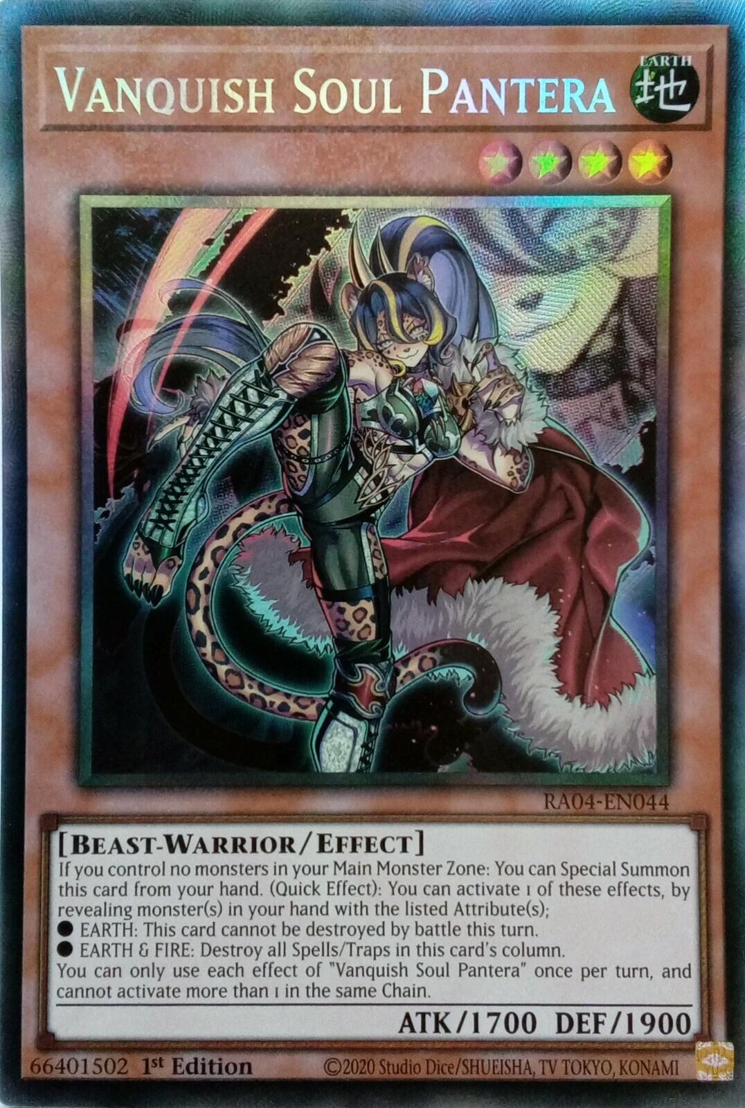 Vanquish Soul Pantera [RA04-EN044] Prismatic Collector's Rare | Gaming Infinity