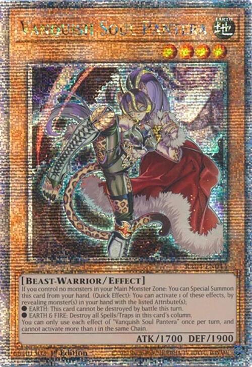 Vanquish Soul Pantera [RA04-EN044] Quarter Century Secret Rare | Gaming Infinity