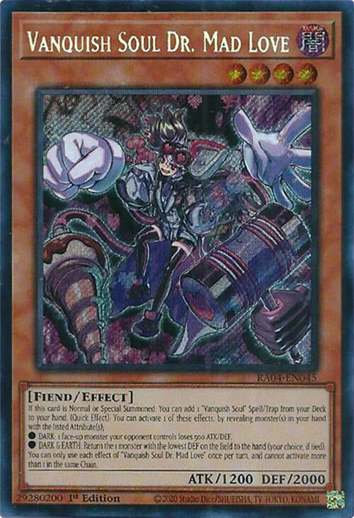 Vanquish Soul Dr. Mad Love [RA04-EN045] Secret Rare | Gaming Infinity
