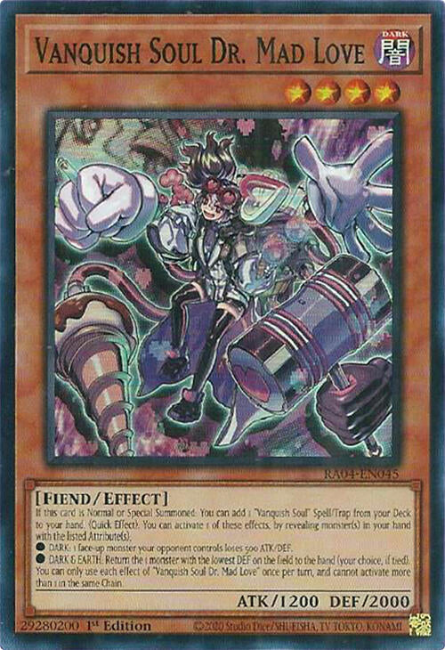 Vanquish Soul Dr. Mad Love [RA04-EN045] Super Rare | Gaming Infinity