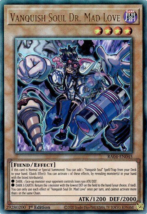 Vanquish Soul Dr. Mad Love [RA04-EN045] Prismatic Ultimate Rare | Gaming Infinity