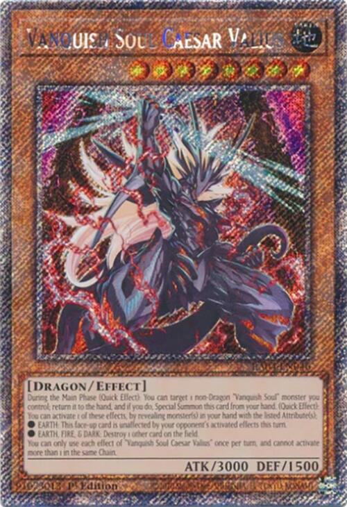 Vanquish Soul Caesar Valius [RA04-EN046] Platinum Secret Rare | Gaming Infinity