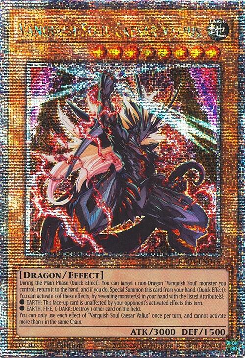 Vanquish Soul Caesar Valius [RA04-EN046] Quarter Century Secret Rare | Gaming Infinity