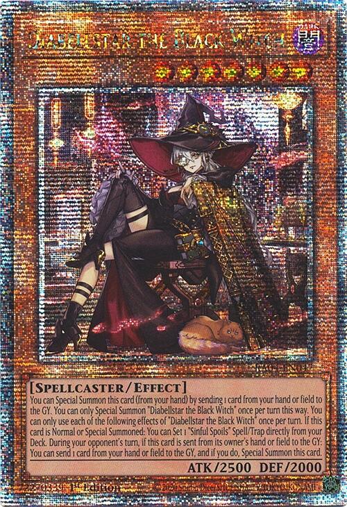 Diabellstar the Black Witch (New Art) [RA04-EN047] Quarter Century Secret Rare | Gaming Infinity