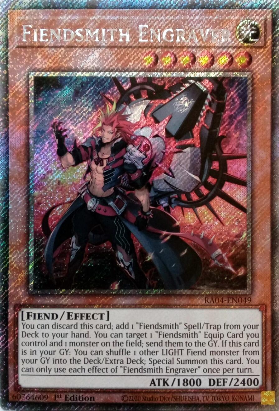 Fiendsmith Engraver [RA04-EN049] Platinum Secret Rare | Gaming Infinity