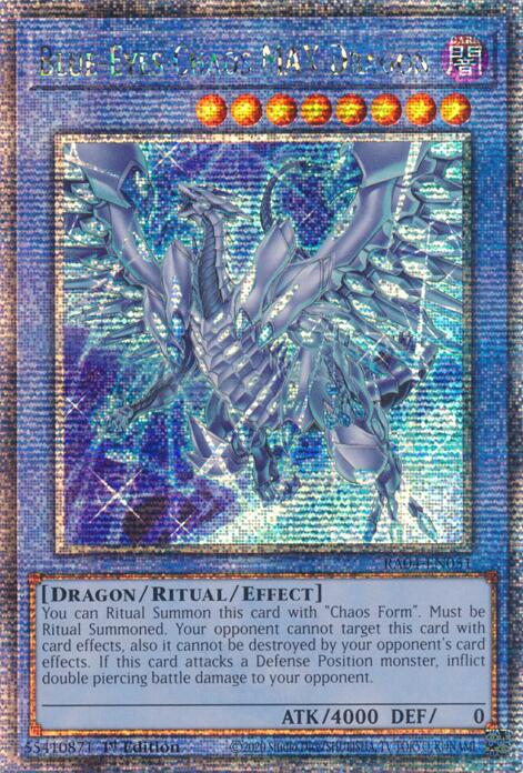 Blue-Eyes Chaos MAX Dragon (New Art) [RA04-EN051] Quarter Century Secret Rare | Gaming Infinity