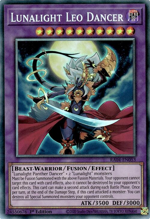 Lunalight Leo Dancer [RA04-EN053] Prismatic Collector's Rare | Gaming Infinity