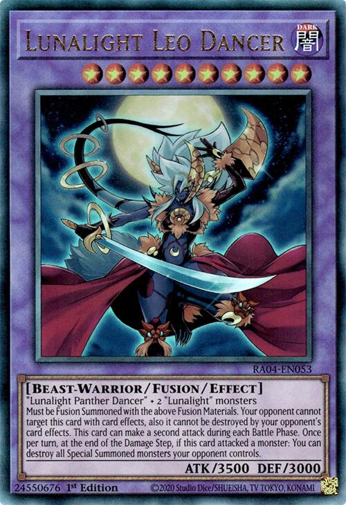 Lunalight Leo Dancer [RA04-EN053] Prismatic Ultimate Rare | Gaming Infinity