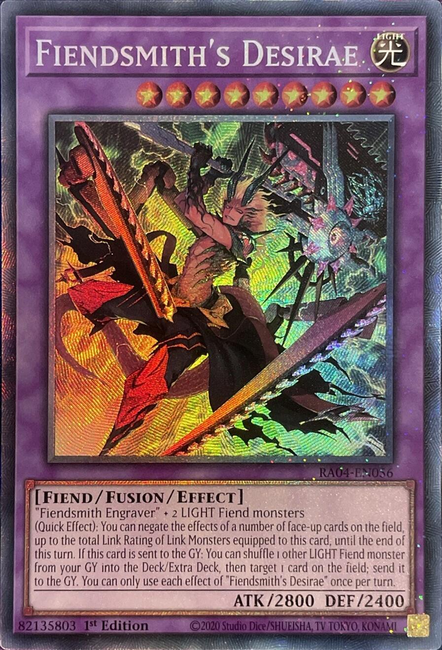 Fiendsmith's Desirae [RA04-EN056] Prismatic Collector's Rare | Gaming Infinity