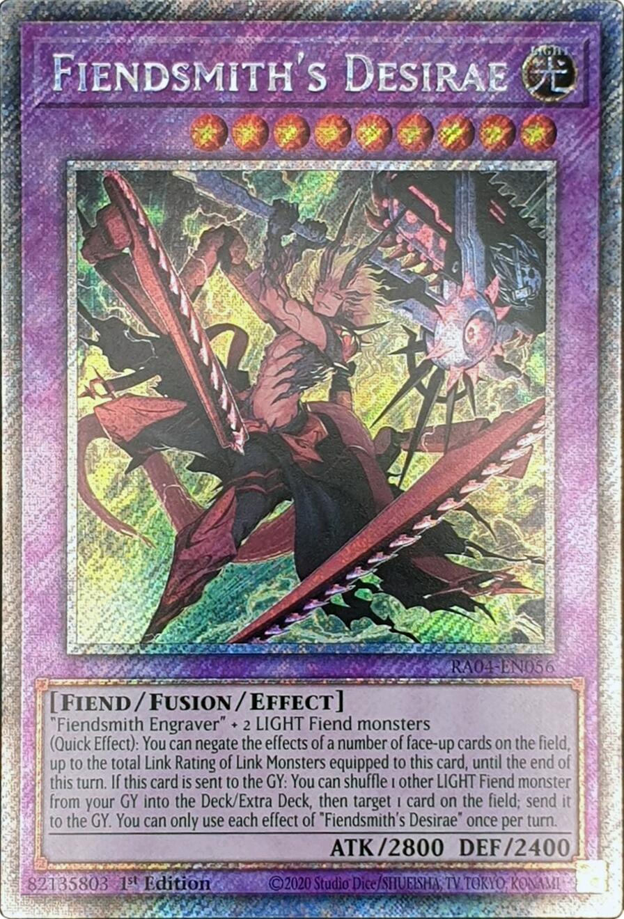 Fiendsmith's Desirae [RA04-EN056] Platinum Secret Rare | Gaming Infinity