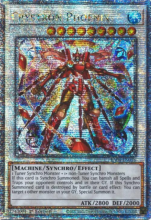 Crystron Phoenix [RA04-EN058] Quarter Century Secret Rare | Gaming Infinity