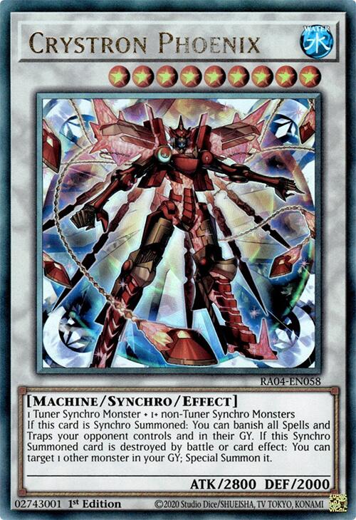Crystron Phoenix [RA04-EN058] Prismatic Ultimate Rare | Gaming Infinity