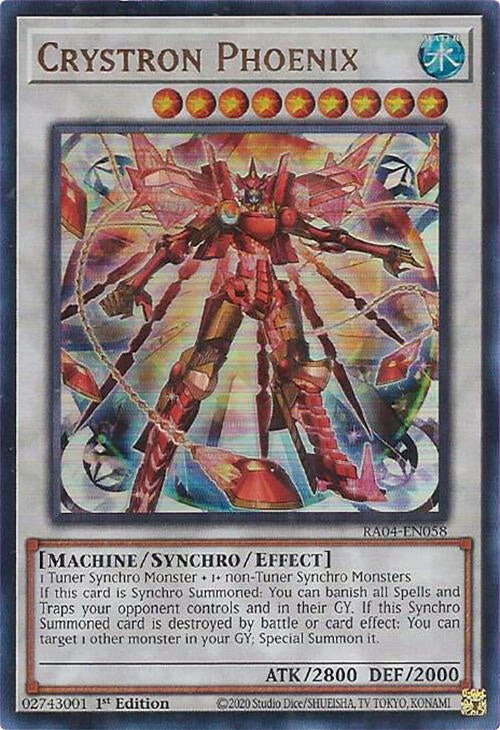 Crystron Phoenix [RA04-EN058] Ultra Rare | Gaming Infinity
