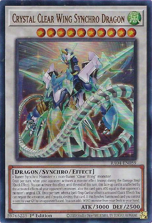 Crystal Clear Wing Synchro Dragon [RA04-EN059] Ultra Rare | Gaming Infinity