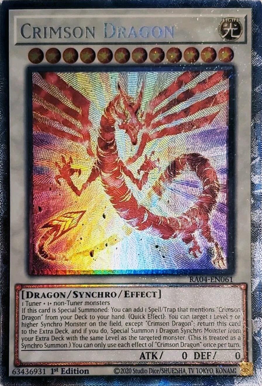 Crimson Dragon (card) [RA04-EN061] Prismatic Collector's Rare | Gaming Infinity