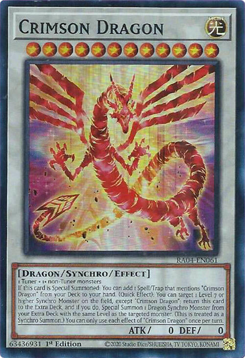 Crimson Dragon (card) [RA04-EN061] Super Rare | Gaming Infinity