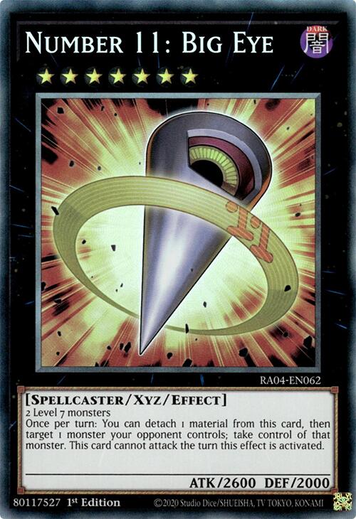 Number 11: Big Eye [RA04-EN062] Prismatic Collector's Rare | Gaming Infinity