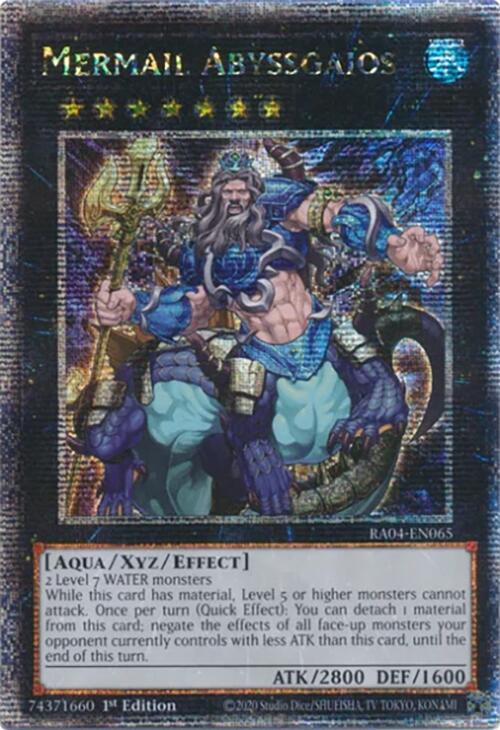 Mermail Abyssgaios [RA04-EN065] Quarter Century Secret Rare | Gaming Infinity