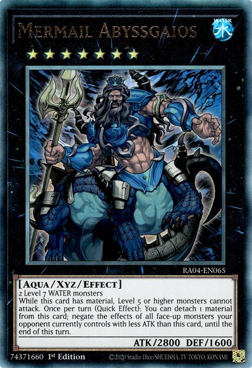 Mermail Abyssgaios [RA04-EN065] Prismatic Ultimate Rare | Gaming Infinity