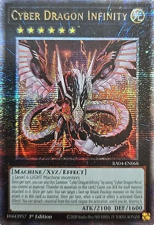 Cyber Dragon Infinity [RA04-EN068] Quarter Century Secret Rare | Gaming Infinity