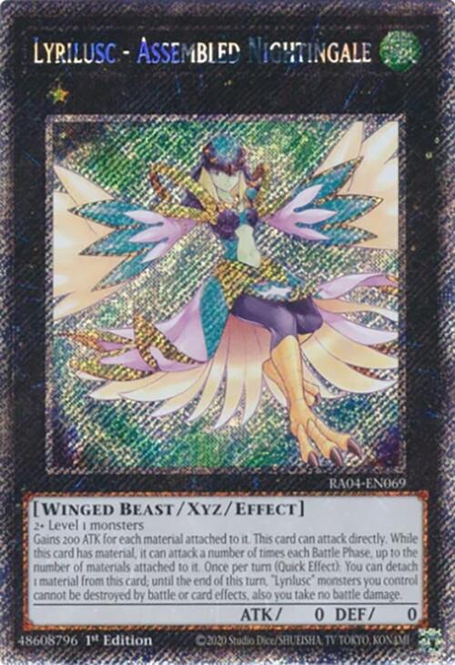 Lyrilusc - Assembled Nightingale [RA04-EN069] Platinum Secret Rare | Gaming Infinity