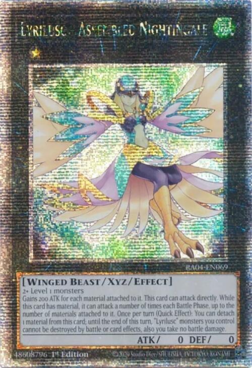 Lyrilusc - Assembled Nightingale [RA04-EN069] Quarter Century Secret Rare | Gaming Infinity