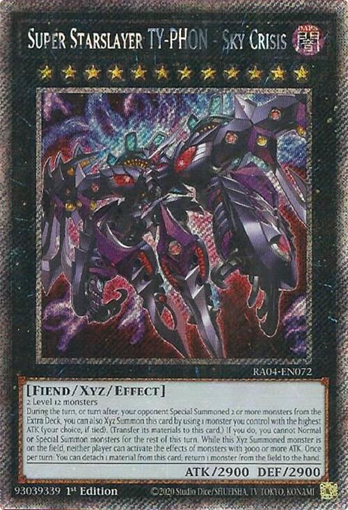 Super Starslayer TY-PHON - Sky Crisis [RA04-EN072] Platinum Secret Rare | Gaming Infinity