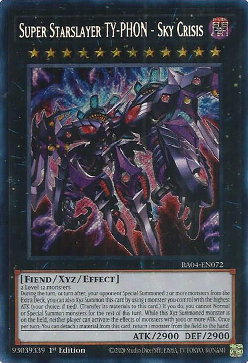 Super Starslayer TY-PHON - Sky Crisis [RA04-EN072] Secret Rare | Gaming Infinity