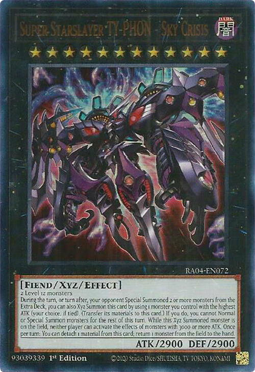 Super Starslayer TY-PHON - Sky Crisis [RA04-EN072] Ultra Rare | Gaming Infinity