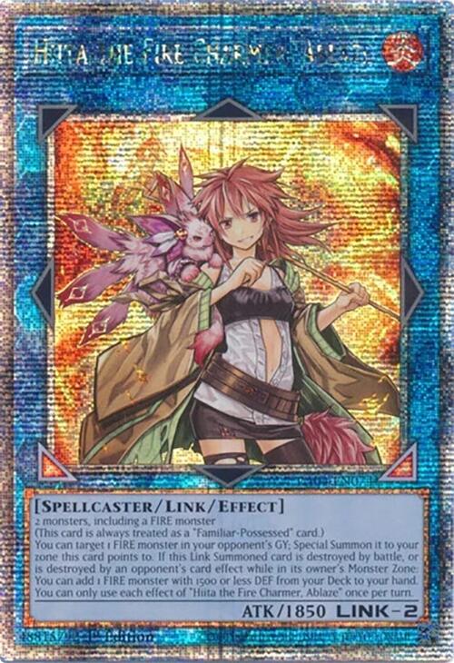 Hiita the Fire Charmer, Ablaze [RA04-EN074] Quarter Century Secret Rare | Gaming Infinity