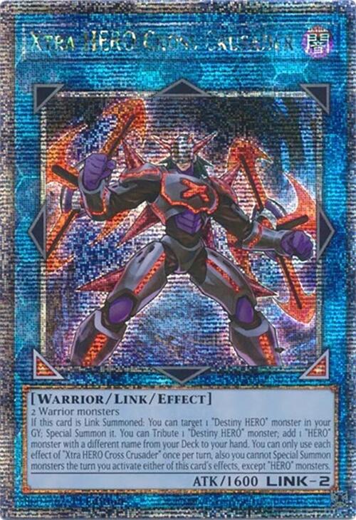 Xtra HERO Cross Crusader [RA04-EN076] Quarter Century Secret Rare | Gaming Infinity