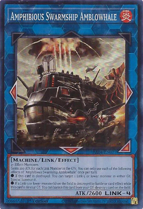 Amphibious Swarmship Amblowhale [RA04-EN077] Super Rare | Gaming Infinity